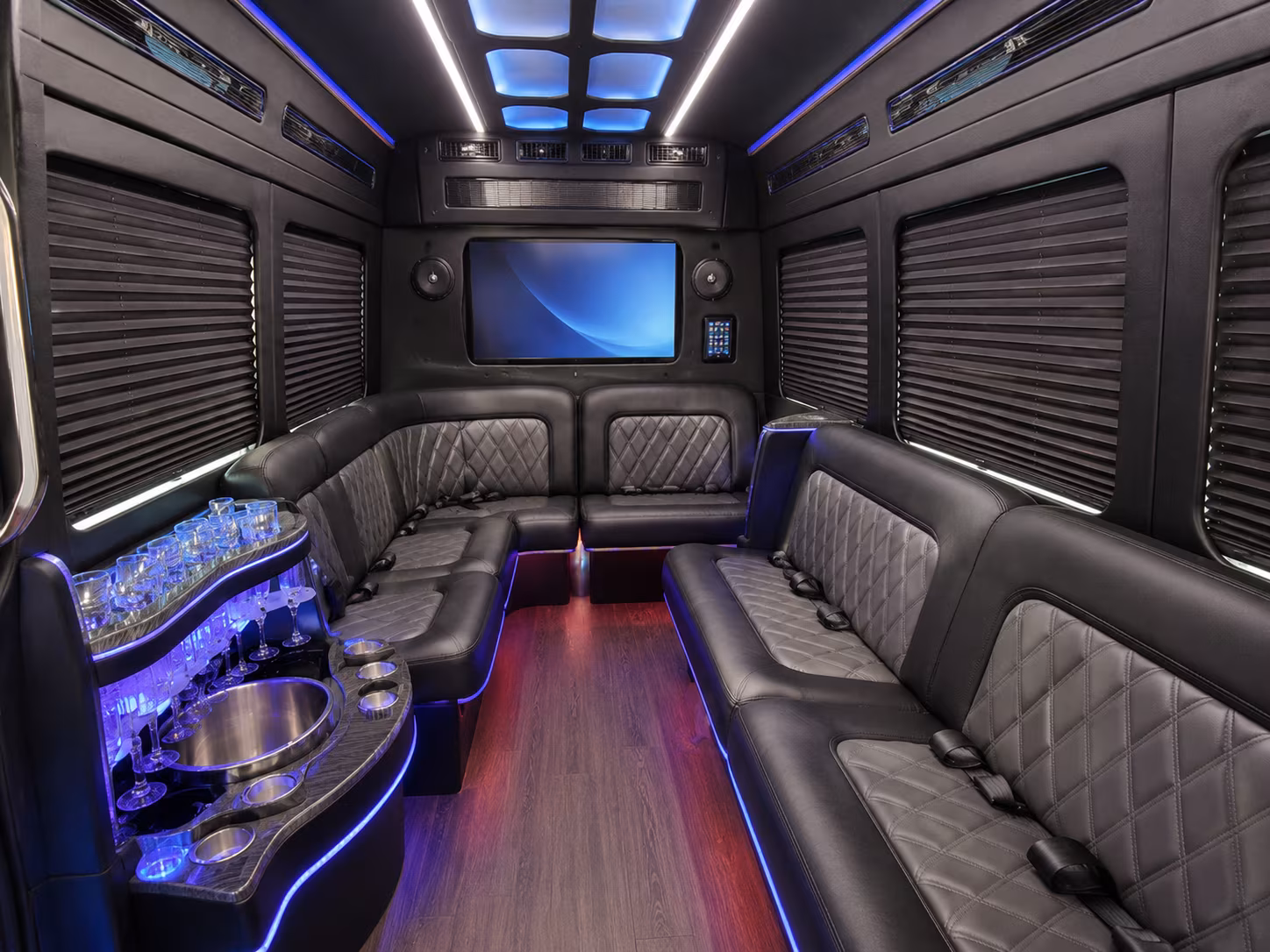 danbury wedding transportation onboard seating